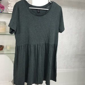 Cute Dark Green Baby-Doll Dress !!